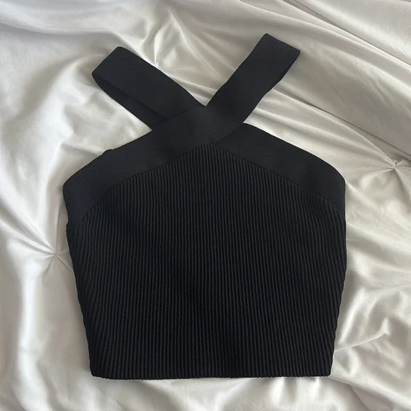 Aritzia Sculpt Knit Cross Tank - Picture 2 of 5